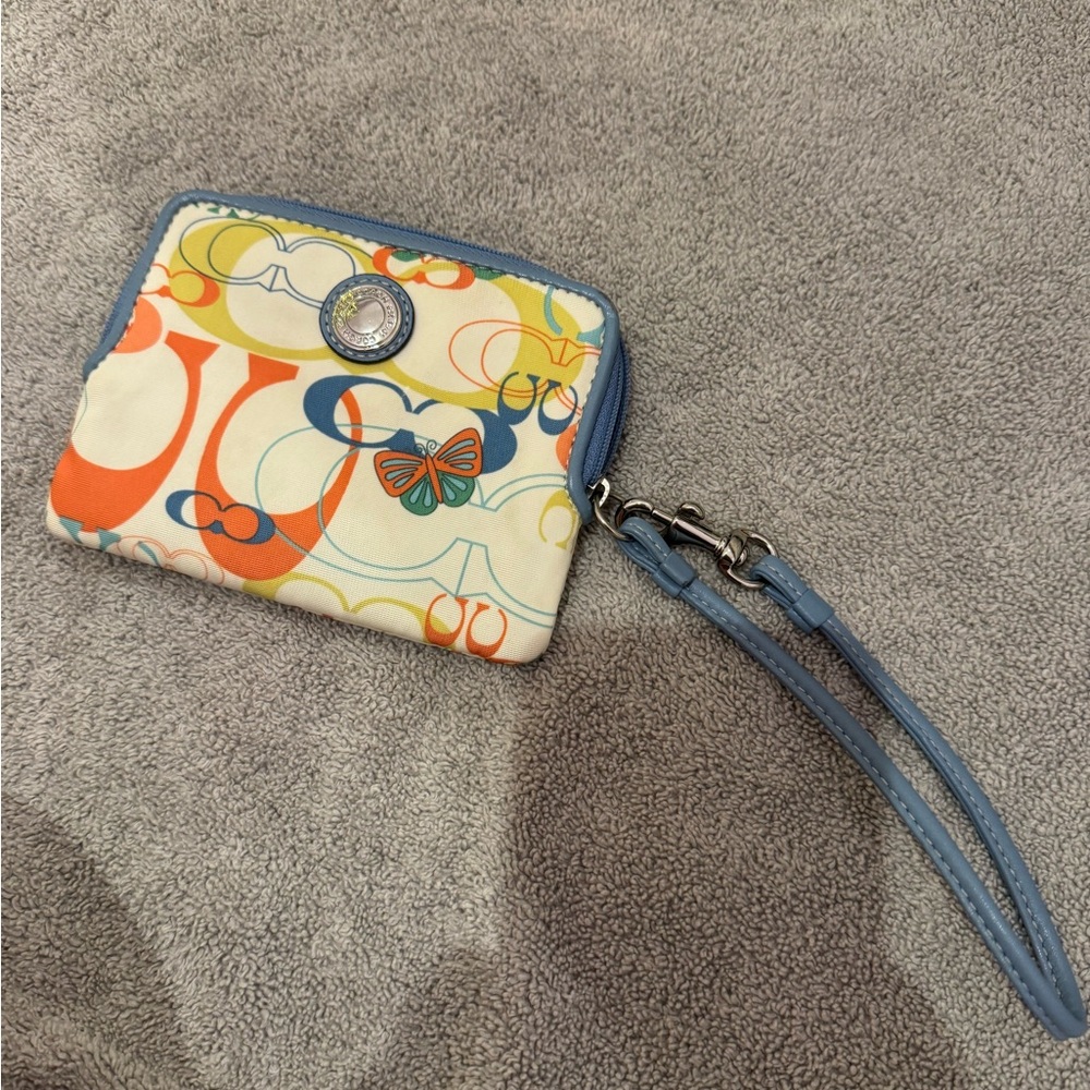 Colorful Wristlet with Butterfly Design